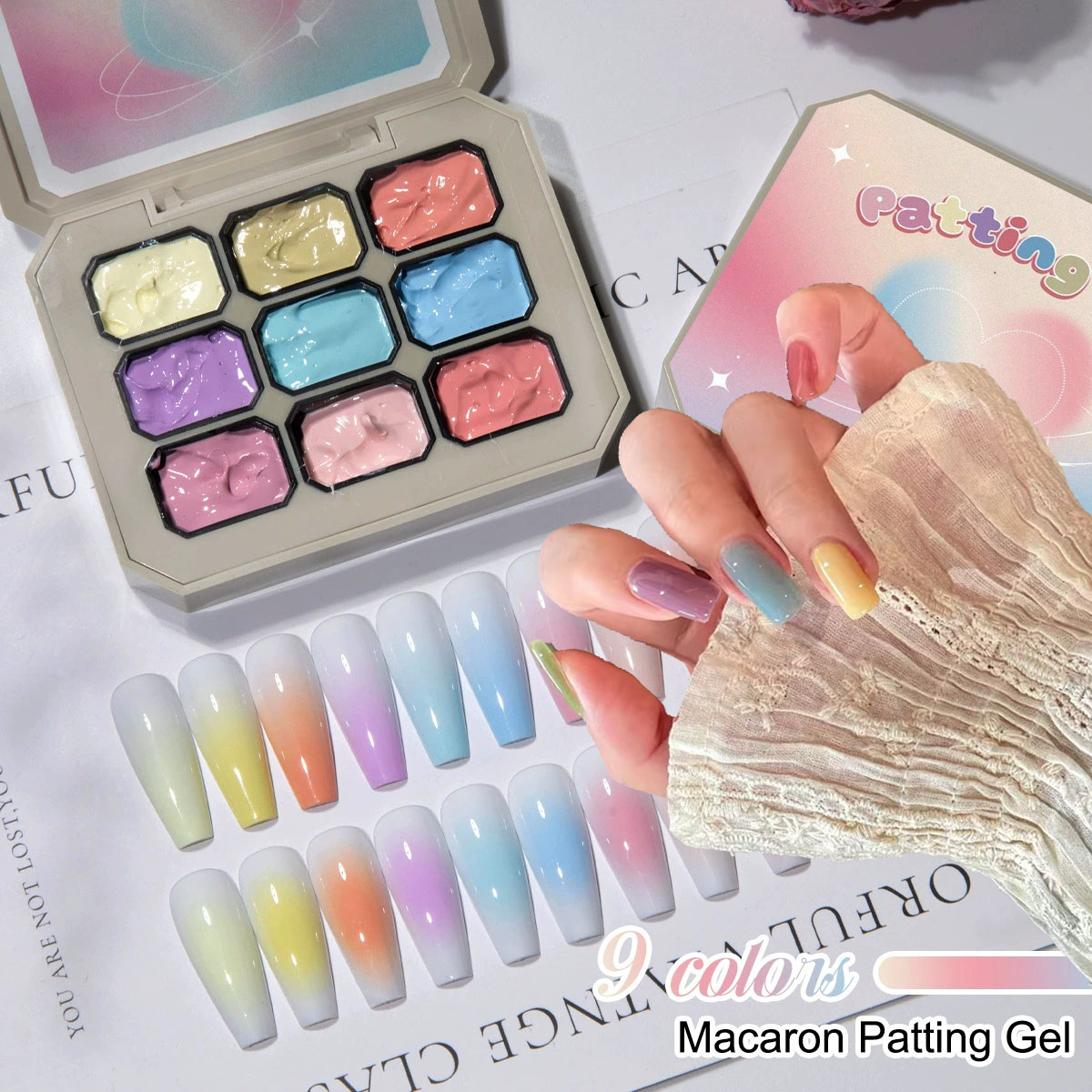 Hair Care Gel - 1 adet Katı Makaron Oje Jeli