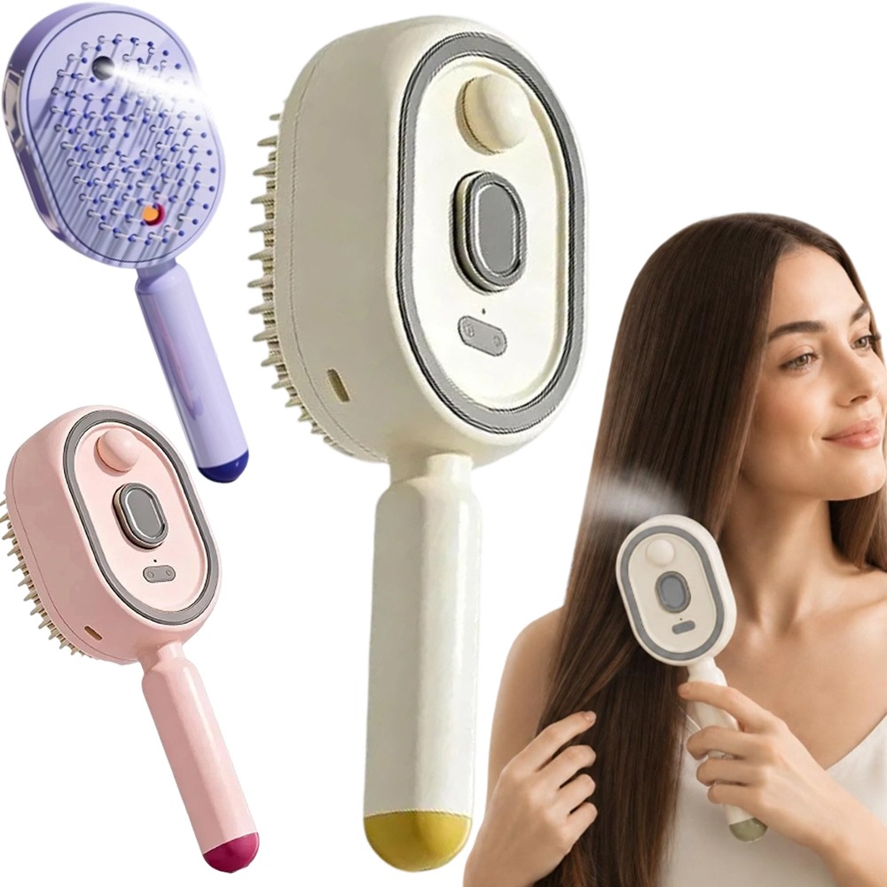 Hair Care Gift - Çok Fonksiyonlu Masaj Tarağı, Elektrikli Sprey