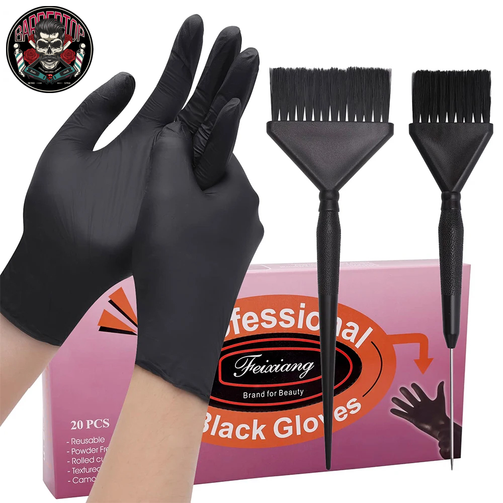 Hair Care Guide - Profesyonel kauçuk saç boyama eldiven fırça