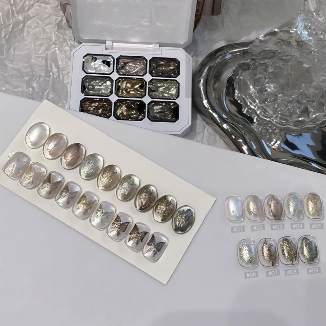9'lu Katı Oje Seti, Metalik Si - Hair Care Gel incelemesi ve fiyatı
