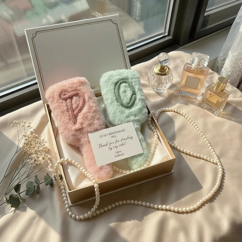 Özel Peluş Saç Fırçası Örme Ba - Hair Care Gift incelemesi ve fiyatı