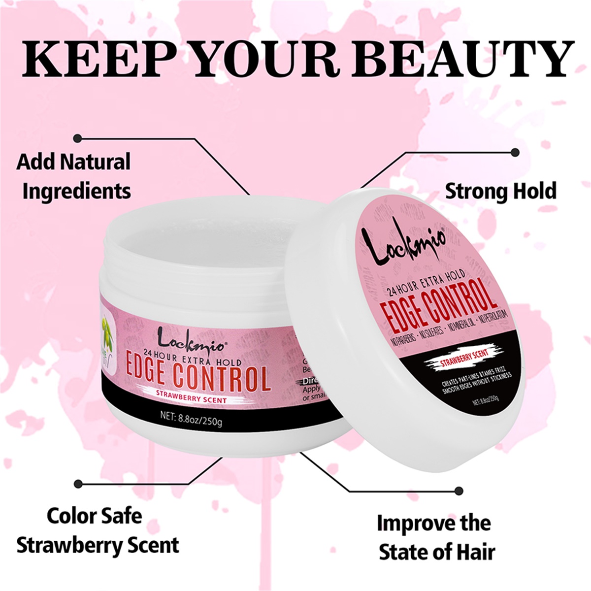 LOCKMIO 250g Kenar Kontrol Wax - Edge Control Gel incelemesi ve fiyatı